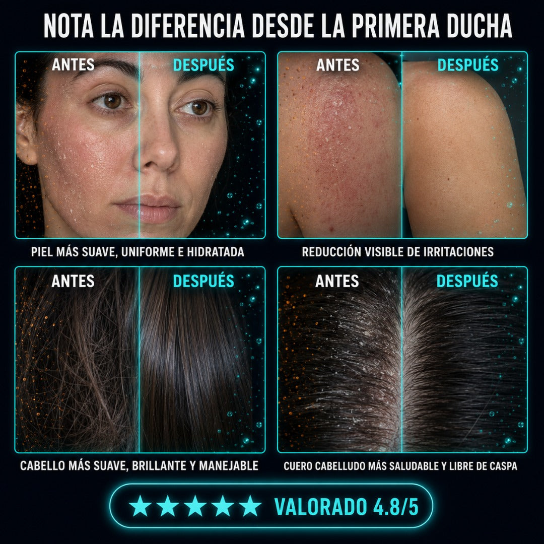 Cabezal de Ducha Filtrante Premium