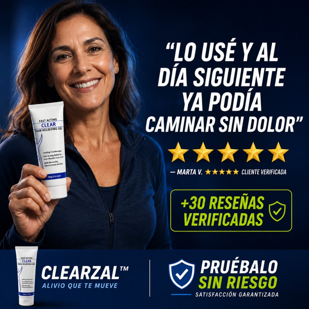 ClearZal™ - Alivio Rápido y Efectivo para Dolores Musculares y Articulares