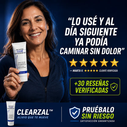 ClearZal™ - Alivio Rápido y Efectivo para Dolores Musculares y Articulares