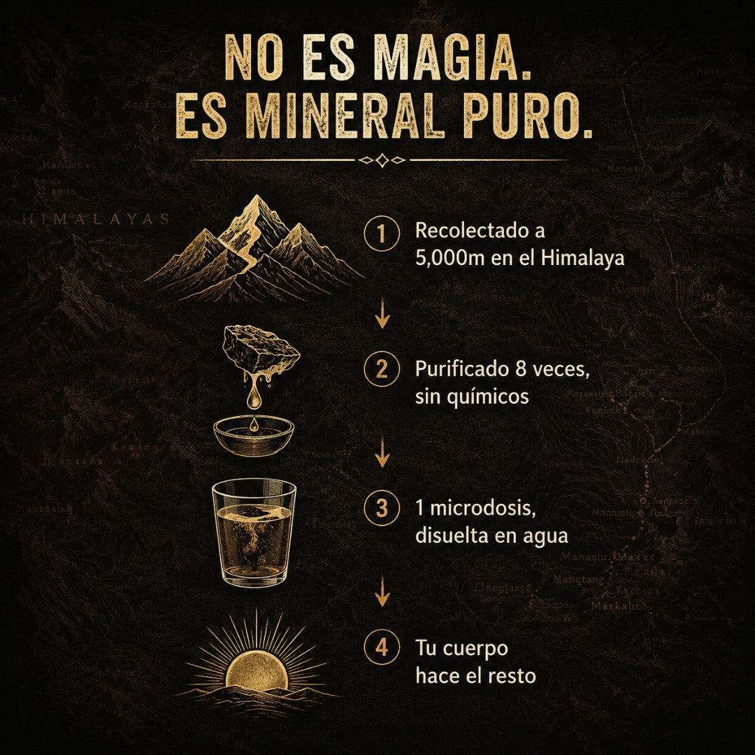 Resina SHILAJIT™ – Energía, Libido y Vitalidad Sin Químicos