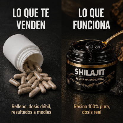 Resina SHILAJIT™ – Energía, Libido y Vitalidad Sin Químicos