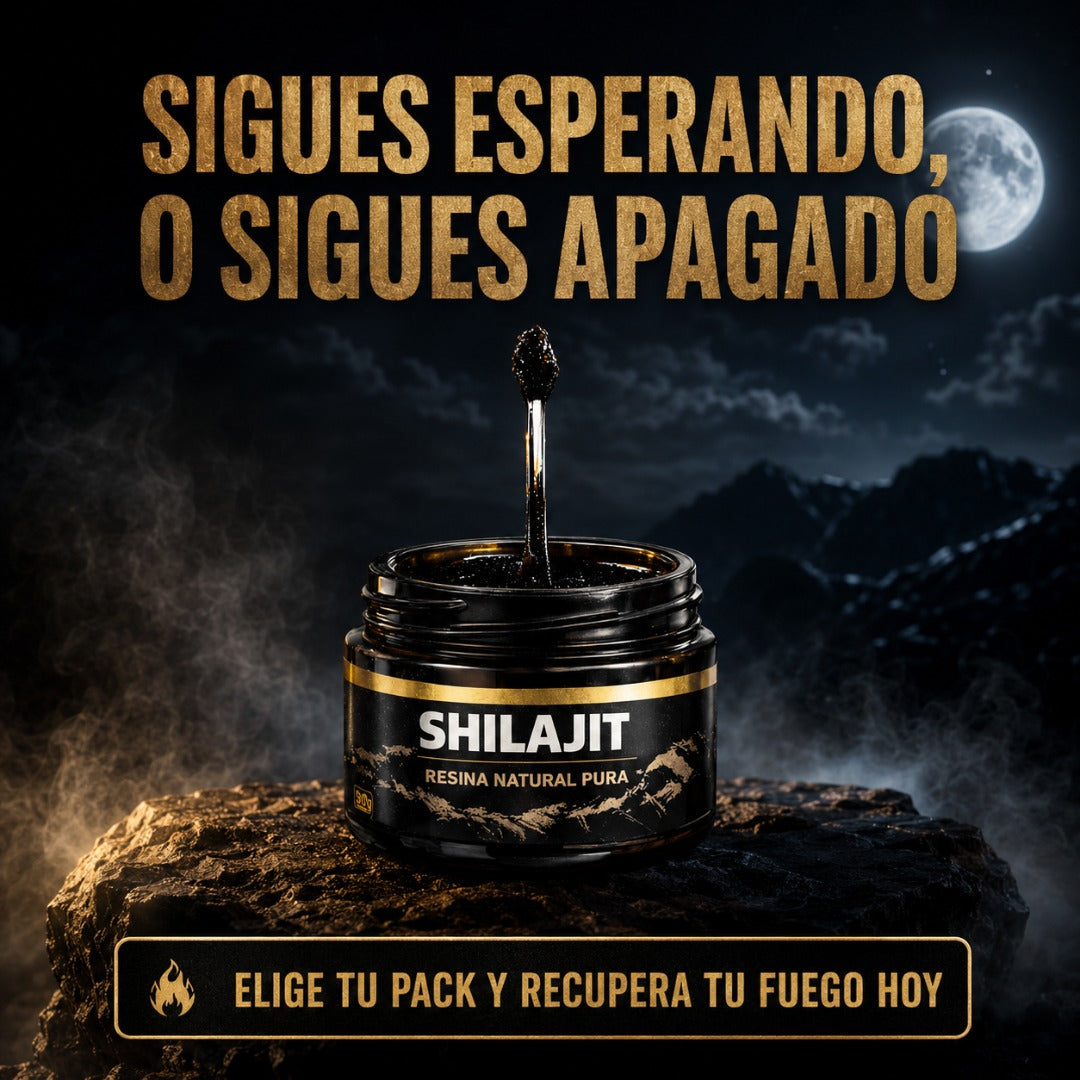 Resina SHILAJIT™ – Energía, Libido y Vitalidad Sin Químicos